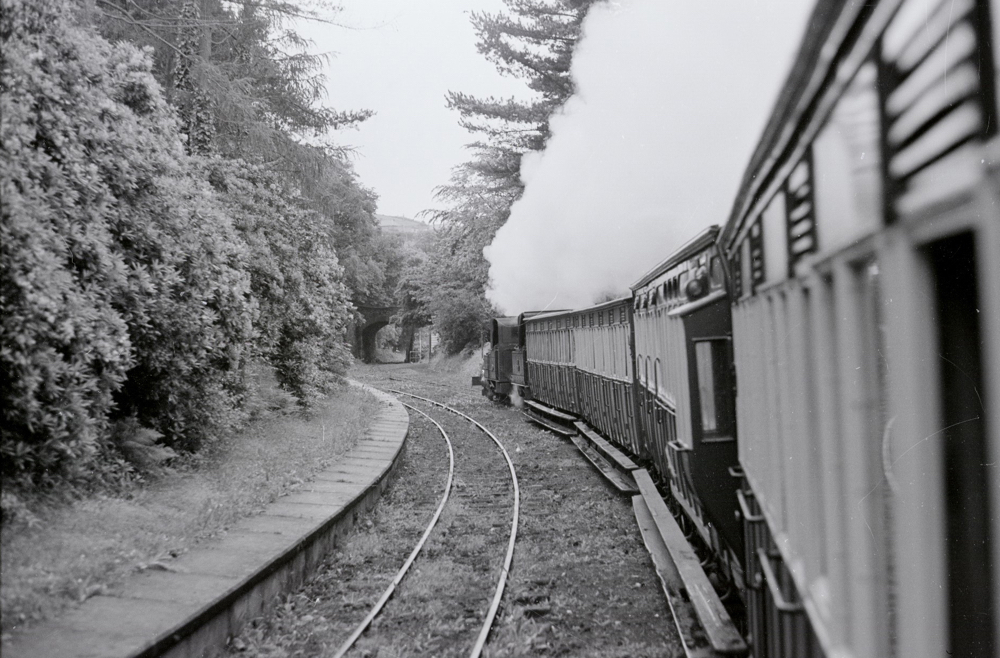 Double heading out of Douglas on way to St Johns were the train splits for Peel and Ramsey
