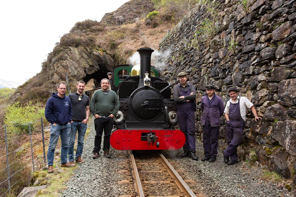 John Fuller at Aberglaslyn, photo by his mum