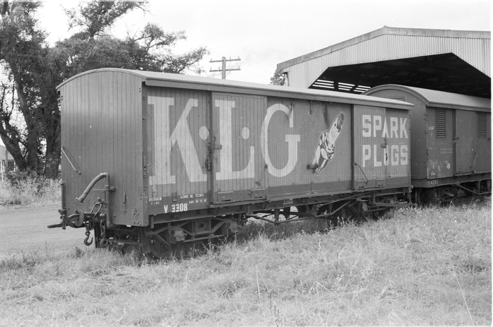 WAGR Bogie van with advertising