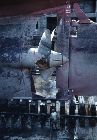 Side view of the damage